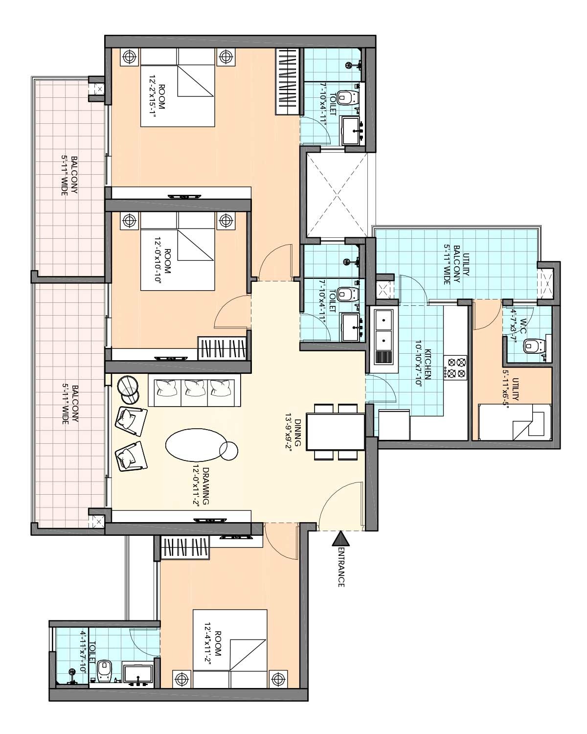 3.5 BHK