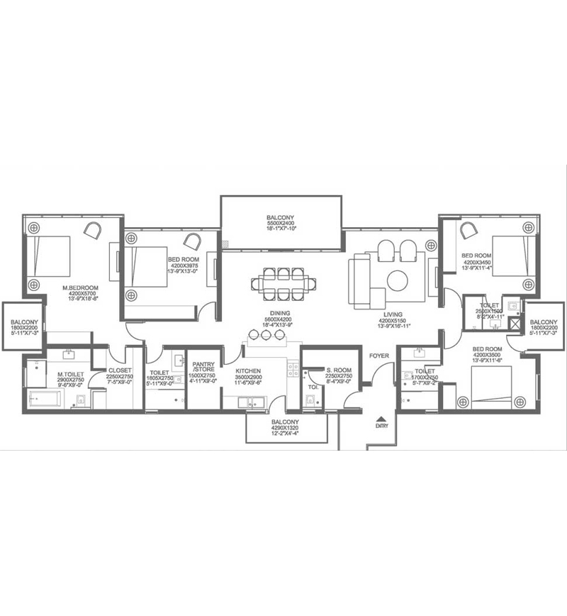 4 BHK
